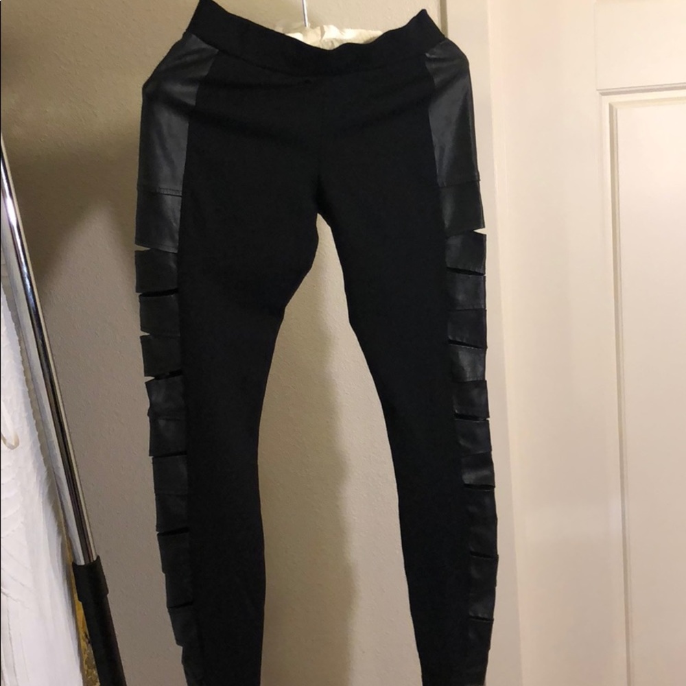 Black Bebe leggings